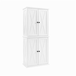 crosley clifton 4 door pantry in distressed white