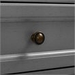 Crosley Furniture Tara Wood 4 Door Pantry Set in Distressed Gray (Set of 2)