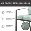 Crosley Furniture Kaplan 5-Piece Fabric & Metal Outdoor Dining Set in Mist Green