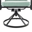 Crosley Furniture Kaplan 7 Piece Metal Outdoor Dining Set in Mist Green