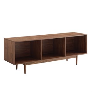 Crosley Furniture Liam 60&quotWood Low Profile TV Stand in Walnut