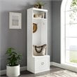 Crosley Furniture Harper Particle Board Wood Hall Tree in White