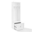 Crosley Furniture Harper Particle Board Wood Hall Tree in White
