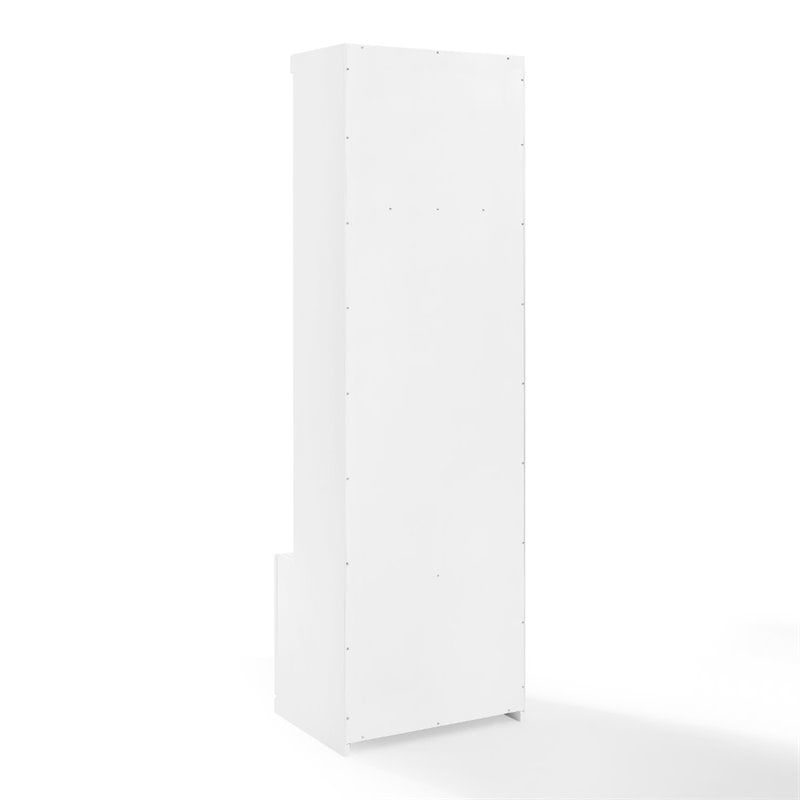 Crosley Furniture Harper Particle Board Wood Hall Tree in White