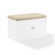 Crosley Furniture Harper Particle Board Wood Entryway Bench in White