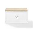 Crosley Furniture Harper Particle Board Wood Entryway Bench in White