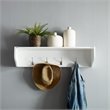 Crosley Furniture Harper MDF Wood Entryway Shelf in White Finish