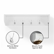 Crosley Furniture Harper MDF Wood Entryway Shelf in White Finish