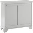 Crosley Furniture Lydia Engineered Wood Linen Hamper in Gray/Chrome