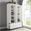 Crosley Furniture Harper 2-Piece Engineered Wood Entryway Set in White