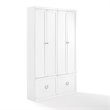 Crosley Furniture Harper 2-Piece Engineered Wood Entryway Set in White