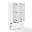 Crosley Furniture Harper 2-Piece Engineered Wood Entryway Set in White