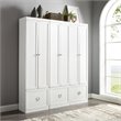 Crosley Furniture Harper 3 Piece MDF Wood Entryway Set in White