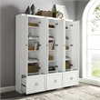 Crosley Furniture Harper 3 Piece MDF Wood Entryway Set in White