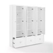 Crosley Furniture Harper 3 Piece MDF Wood Entryway Set in White