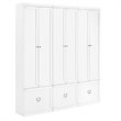 Crosley Furniture Harper 3 Piece MDF Wood Entryway Set in White