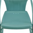 Crosley Furniture Tulip 5 Piece Metal Outdoor Dining Set in Light Blue/White