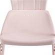 Crosley Furniture Tulip 5 Piece Metal Outdoor Dining Set in Pastel Pink
