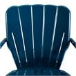 Crosley Furniture Ridgeland 5 Piece Metal Outdoor Dining Set in Navy Gloss