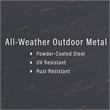 Crosley Furniture Kaplan 3 Piece Metal Outdoor Sofa Set in Mist Green