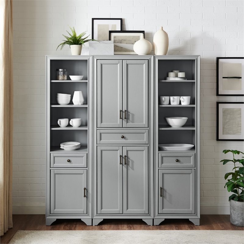 Distressed pantry online cabinet