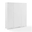 Crosley Furniture Tara 3 Piece Transitional Wood Pantry Set in Distressed White