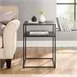 Crosley Furniture Braxton Modern Metal End Table in Matte Black
