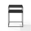 Crosley Furniture Braxton Modern Metal End Table in Matte Black