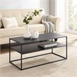 Crosley Furniture Braxton Modern Metal Coffee Table in Matte Black
