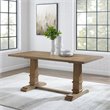 Crosley Furniture Joanna Modern Wood Dining Table in Rustic Brown