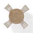 Crosley Furniture Joanna 5 Piece Modern Wood Round Dining Set in Rustic Brown