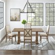 Crosley Furniture Joanna 5 Piece Modern Wood Dining Set in Rustic Brown