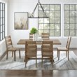 Crosley Furniture Joanna 7 Piece Modern Wood Dining Set in Rustic Brown