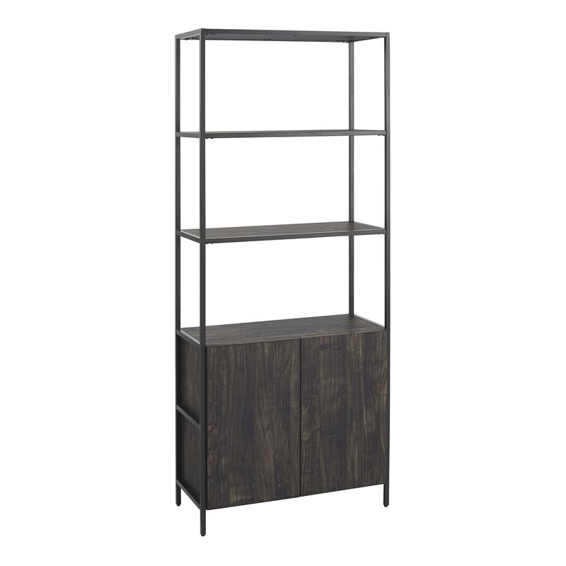 Cherry Wall Bookcase - 102792-102795x2-PKG | Cymax Stores