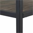 Crosley Furniture Jacobsen 2-piece Modern Wood Etagere Set in Brown Ash/Black