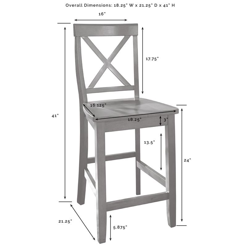 Crosley Furniture Julia 3-piece Wood Kitchen Island Set in White