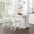 Crosley Furniture Julia 3-piece Wood Kitchen Island Set in White