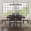 Crosley Furniture Hayden 7-piece Farmhouse Wood Dining Set in Slate/Cream