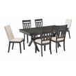 Crosley Furniture Hayden 7-piece Farmhouse Wood Dining Set in Slate/Cream