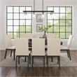 Crosley Furniture Hayden 9-piece Farmhouse Wood Dining Set in Slate/Cream