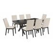 Crosley Furniture Hayden 9-piece Farmhouse Wood Dining Set in Slate/Cream