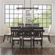 Crosley Furniture Hayden 9-piece Adjustable Wood Dining Set in Slate/Cream