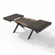 Crosley Furniture Hayden 9-piece Adjustable Wood Dining Set in Slate/Cream