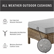Crosley Furniture Bradenton Wicker / Rattan Outdoor Chaise Lounge in Brown