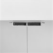 Crosley Furniture Savannah MDF Wood Wall Cabinet in White/Chrome
