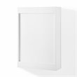 Crosley Furniture Savannah MDF Wood Mirrored Wall Cabinet in White