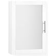 Crosley Furniture Savannah MDF Wood Mirrored Wall Cabinet in White