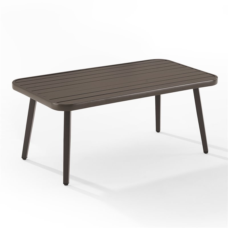 Crosley Furniture Haven 2Pc Outdoor Wicker Conversation Set in Gray & Brown