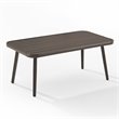 Crosley Furniture Haven 2Pc Outdoor Wicker Conversation Set in Gray & Brown