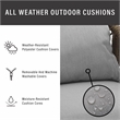 Crosley Furniture Haven 2Pc Outdoor Wicker Conversation Set in Gray & Brown